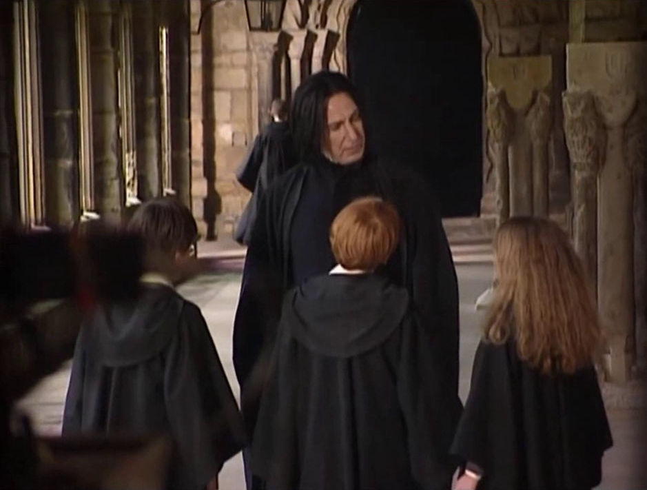 Severus Snape in the corridor
