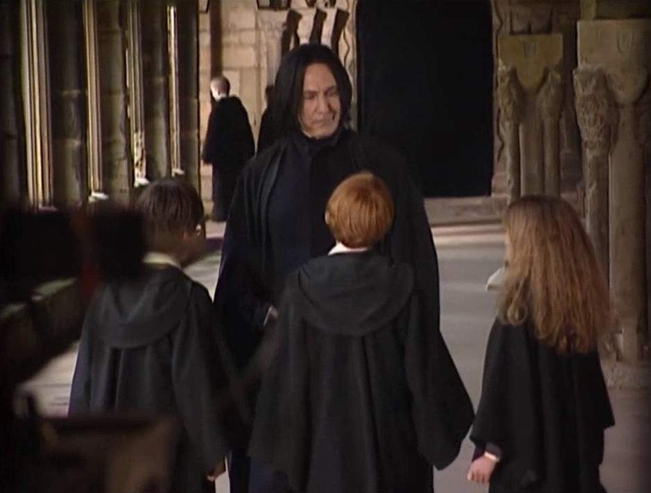 Severus Snape in the corridor
