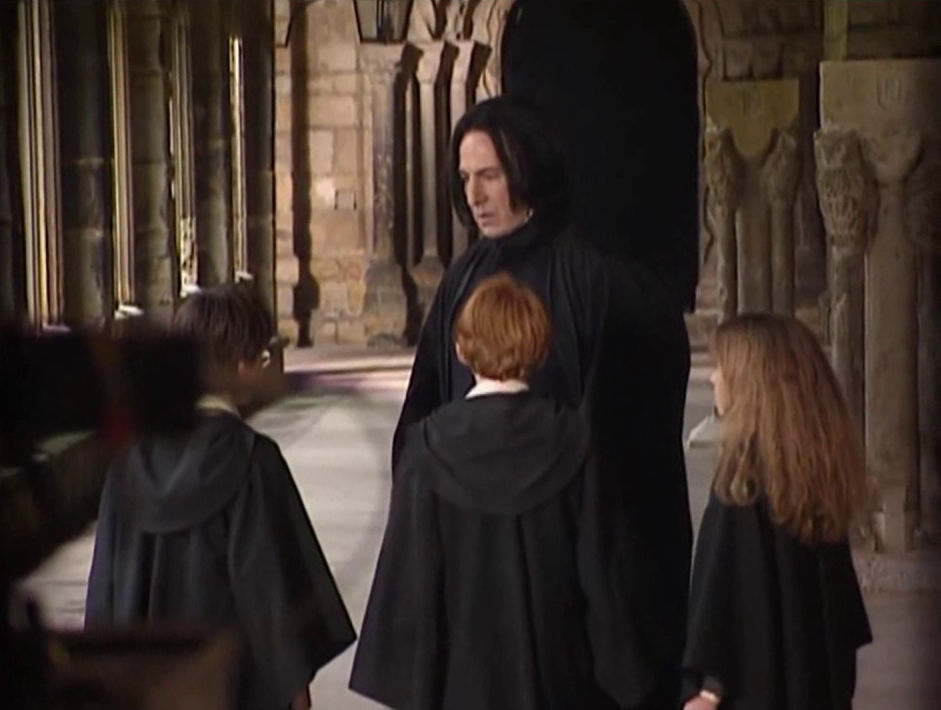 Severus Snape in the corridor
