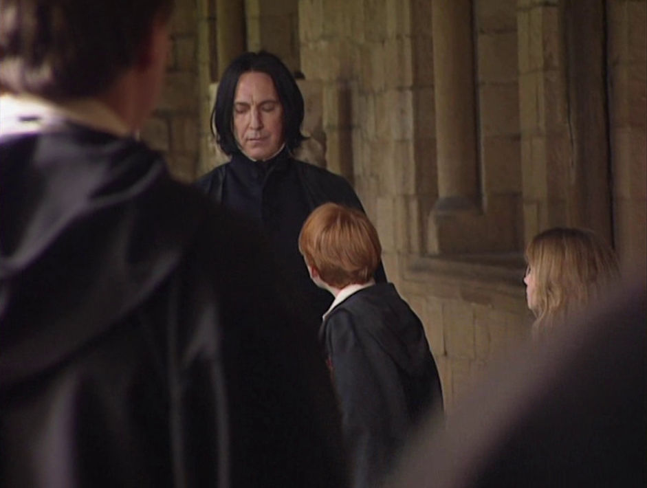 Severus Snape in the corridor
