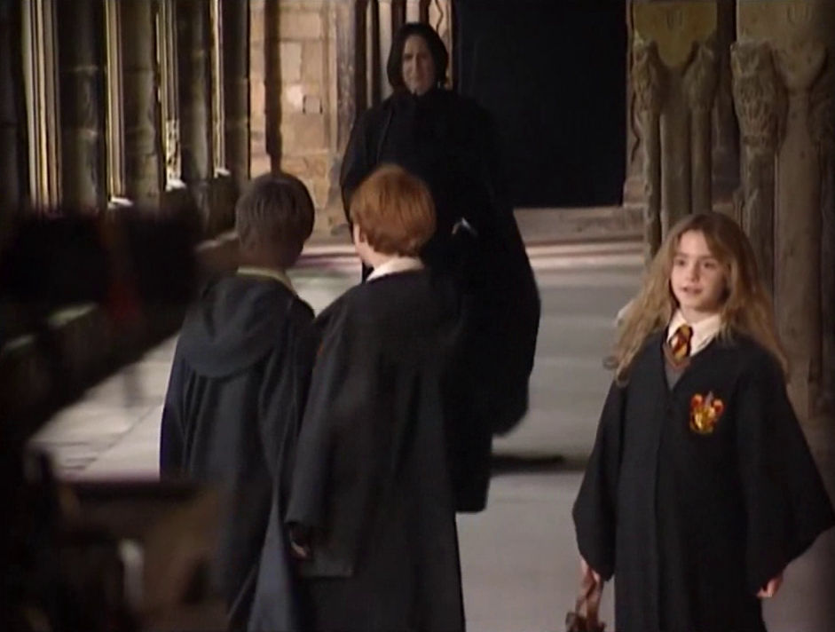 Severus Snape in the corridor
